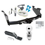 Trailer Tow Hitch For 03-09 Dodge Ram 1500 2500 3500 Complete Package w/ Wiring and 2" Ball