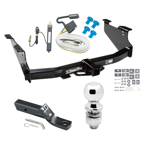 Trailer Tow Hitch For 03-09 Dodge Ram 1500 2500 3500 Complete Package w/ Wiring and 2" Ball