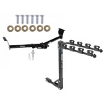 Trailer Tow Hitch w/ 4 Bike Rack For 06-14 Kia Sedona Hyundai Entourage tilt away adult or child arms fold down carrier