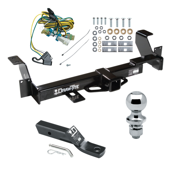 Trailer Tow Hitch For 02-07 Buick Rendezvous 01-05 Pontiac Aztek Complete Package w/ Wiring and 1-7/8" Ball