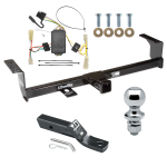 Trailer Tow Hitch For 06-13 Suzuki Grand Vitara Except 3 Dr Hatchback Complete Package w/ Wiring and 1-7/8" Ball