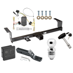 Trailer Tow Hitch For 06-13 Suzuki Grand Vitara Except 3 Dr Hatchback Deluxe Package Wiring 2" Ball and Lock