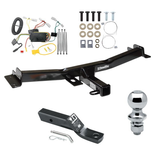 Trailer Tow Hitch For 07-14 Toyota FJ Cruiser Complete Package w/ Wiring and 1-7/8" Ball