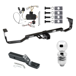 Trailer Tow Hitch For 07-09 Hyundai Santa Fe Complete Package w/ Wiring and 2" Ball