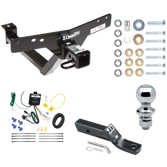 Trailer Tow Hitch For 00-06 BMW X5 Complete Package w/ Wiring and 1-7/8" Ball