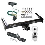 Trailer Tow Hitch For 73-84 Chevy GMC Suburban C10 C15 C1500 C20 C25 C2500 K10 K15 K1500 K20 K25 K2500 Complete Package w/ Wiring and 2" Ball