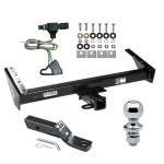 Trailer Tow Hitch For 85-91 Chevy GMC Suburban C10 C1500 C20 C2500 K10 K1500 K20 K2500 R10 R1500 R20 R2500 V10 V1500 V20 V2500 Complete Package w/ Wiring and 1-7/8" Ball