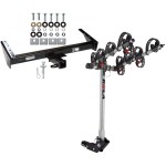 Trailer Tow Hitch For 73-91 Chevy GMC Suburban C/K R/V 10 20 1500 2500 w/ 4 Bike Carrier Rack