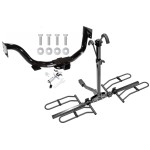 Trailer Tow Hitch For 03-09 KIA Sorento Platform Style 2 Bike Rack w/ Anti Rattle Hitch Lock