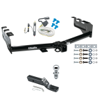 Trailer Tow Hitch For 99-07 Chevy Silverado GMC Sierra 1500 99-04 2500 LD Package w/ Wiring and 1-7/8" Ball