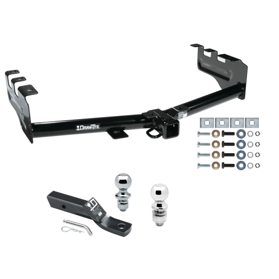 Trailer Tow Hitch For 99-13 Chevy Silverado GMC Sierra 1500 99-04 2500 LD Receiver w/ 1-7/8" and 2" Ball