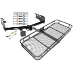 Trailer Tow Hitch For 99-13 Chevy Silverado GMC Sierra 1500 2500 LD Basket Cargo Carrier Platform Hitch Lock and Cover