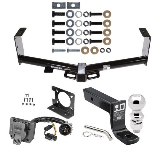 Trailer Hitch Package w/ Wiring For 07-21 Toyota Tundra w/ Factory 7-Way w/ 2-5/16" Ball 4" Drop Mount Pin Blade RV Class 4