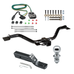 Trailer Tow Hitch For 13-17 Buick Enclave Chevy Traverse GMC Acadia Complete Package w/ Wiring and 1-7/8" Ball