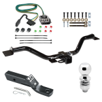 Trailer Tow Hitch For 13-17 Buick Enclave Chevy Traverse GMC Acadia Complete Package w/ Wiring and 2" Ball