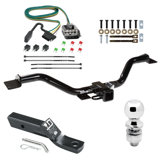 Trailer Tow Hitch For 13-17 Buick Enclave Chevy Traverse GMC Acadia Complete Package w/ Wiring and 2" Ball