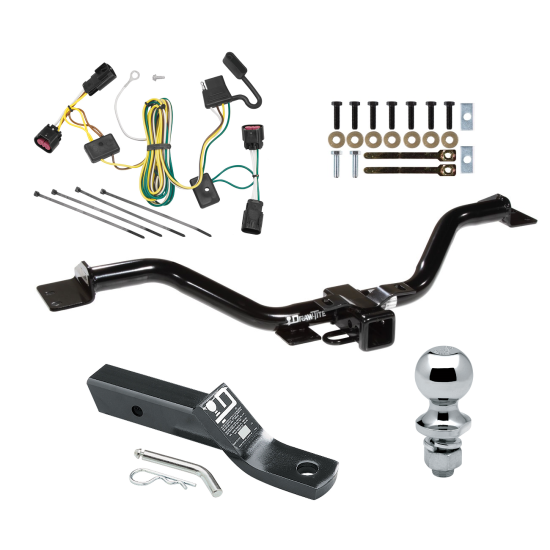 Trailer Tow Hitch For 08-12 Buick Enclave Chevy Traverse Complete Package w/ Wiring and 1-7/8" Ball