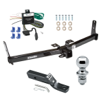 Trailer Tow Hitch For 07-09 Suzuki XL-7 Complete Package w/ Wiring and 1-7/8" Ball