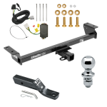 Trailer Tow Hitch For 16-22 Lexus RX350 16-21 RX450h Complete Package w/ Wiring and 1-7/8" Ball