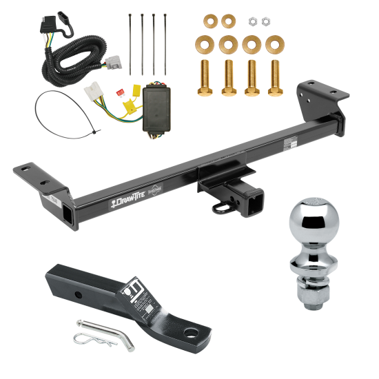 Trailer Tow Hitch For 16-22 Lexus RX350 16-21 RX450h Complete Package w/ Wiring and 1-7/8" Ball