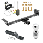 Trailer Tow Hitch For 16-22 Lexus RX350 16-21 RX450h Complete Package w/ Wiring and 2" Ball