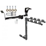 Trailer Tow Hitch w/ 4 Bike Rack For 07-11 Honda CRV tilt away adult or child arms fold down carrier