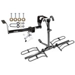 Trailer Tow Hitch For 2007-2011 Honda CRV Platform Style 2 Bike Rack w/ Anti Rattle Hitch Lock