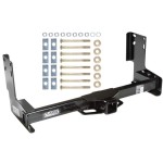 Trailer Tow Hitch For 07-24 Dodge Freightliner Mercedes-Benz Sprinter 2500 3500 Platform Style 2 Bike Rack w/ Anti Rattle Hitch Lock