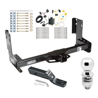 Trailer Tow Hitch For 14-22 Mercedes-Benz Sprinter 2500 3500 Complete Package w/ Wiring and 2" Ball