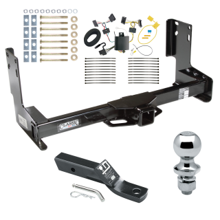 Trailer Tow Hitch For 07-22 Mercedes-Benz Freightliner Sprinter 2500 3500 07-09 Dodge Sprinter 3500 Complete Package w/ Wiring and 1-7/8" Ball without Factory Step Bumper