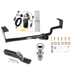 Trailer Tow Hitch For 07-10 KIA Sedona Complete Package w/ Wiring and 1-7/8" Ball