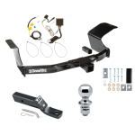 Trailer Tow Hitch For 07-13 Mitsubishi Outlander Complete Package w/ Wiring and 1-7/8" Ball