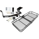 Trailer Tow Hitch For 07-13 Mitsubishi Outlander Basket Cargo Carrier Platform Hitch Lock and Cover