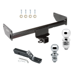 Trailer Tow Hitch For 12-15 Chevy Captiva Sport 08-09 Saturn Vue Receiver w/ 1-7/8" and 2" Ball