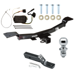 Trailer Tow Hitch For 05-10 KIA Sportage 6 Cyl Complete Package w/ Wiring and 1-7/8" Ball