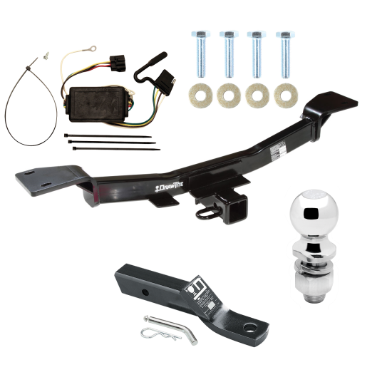 Trailer Tow Hitch For 05-10 KIA Sportage 6 Cyl Complete Package w/ Wiring and 2" Ball