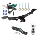 Trailer Tow Hitch For 05-10 KIA Sportage 4 Cyl Complete Package w/ Wiring and 2" Ball