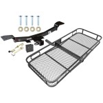 Trailer Tow Hitch For 05-10 Hyundai Tucson 05-10 KIA Sportage Basket Cargo Carrier Platform Hitch Lock and Cover