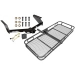 Trailer Tow Hitch For 08-12 Jeep Liberty Basket Cargo Carrier Platform Hitch Lock and Cover