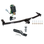 Trailer Tow Hitch For 03-08 Honda Pilot 01-06 Acura MDX Complete Package w/ Wiring and 1-7/8" Ball