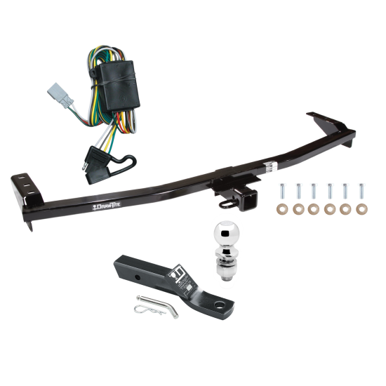 Trailer Tow Hitch For 03-08 Honda Pilot 01-06 Acura MDX Complete Package w/ Wiring and 2" Ball