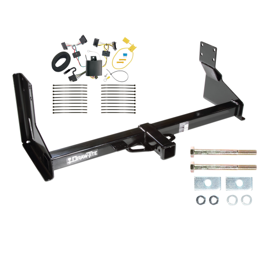 Trailer Tow Hitch For 07-13 Mercedes-Benz Freightliner 07-09 Dodge Sprinter 2500 3500 w/ Wiring Harness Kit with factory step bumper