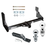 Trailer Tow Hitch For 07-24 Mercedes-Benz Freightliner 07-09 Dodge Sprinter 2500 3500 Receiver w/ 1-7/8" and 2" Ball