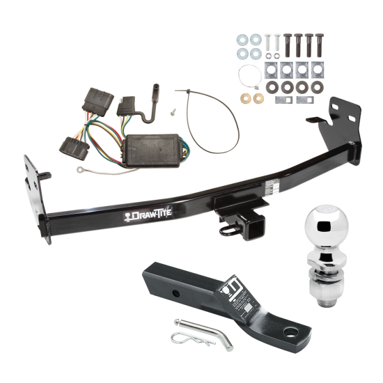 Trailer Tow Hitch For 04-12 Chevy Colorado GMC Canyon 06-08 Isuzu i-280 i-290 i-350 i-370 Complete Package w/ Wiring and 2" Ball