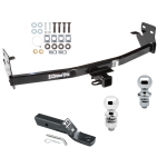 Trailer Tow Hitch For 04-12 Chevy Colorado GMC Canyon 06-08 Isuzu i-280 i-290 i-350 i-370 Receiver w/ 1-7/8" and 2" Ball