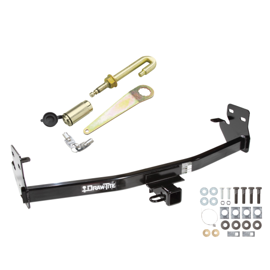 Trailer Tow Hitch For 04-12 Chevy Colorado GMC Canyon Class 3 2" Towing Receiver w/ J-Pin Anti-Rattle Lock