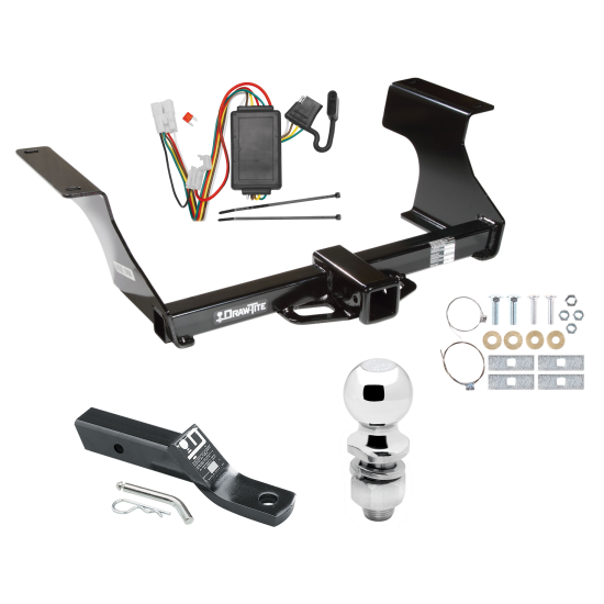 Trailer Tow Hitch For 09-13 Subaru Forester Complete Package w/ Wiring and 2" Ball