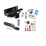 Trailer Tow Hitch For 03-23 Dodge RAM 1500 03-09 2500 3500 Complete Package w/ Wiring and 1-7/8" Ball