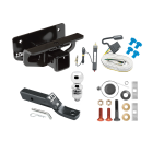 Trailer Tow Hitch For 03-23 Dodge RAM 1500 03-09 2500 3500 Complete Package w/ Wiring and 2" Ball