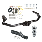 Trailer Tow Hitch For 09-16 Toyota Venza Complete Package w/ Wiring and 1-7/8" Ball